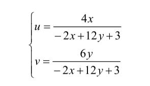 CIE1931xy色度圖線性變換式